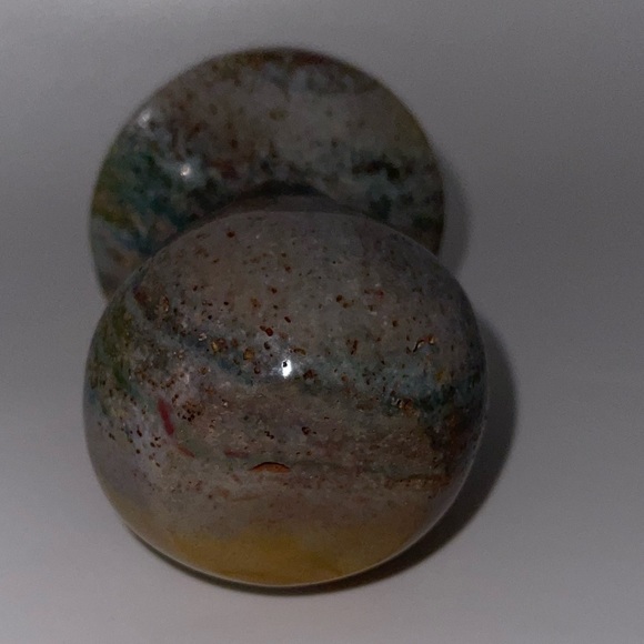 Ocean Jasper carved Mushroom A. - Picture 9 of 12